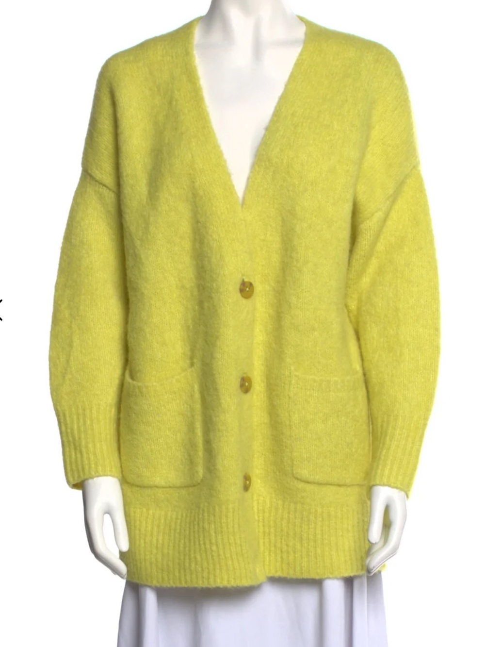 UggYellow V-Neck Button Front Women's Cardigan Sweater. Like new size s!